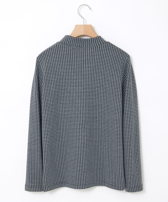 ジャカード ハイネック カットソー