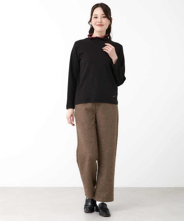 メロー ハイネック カットソー