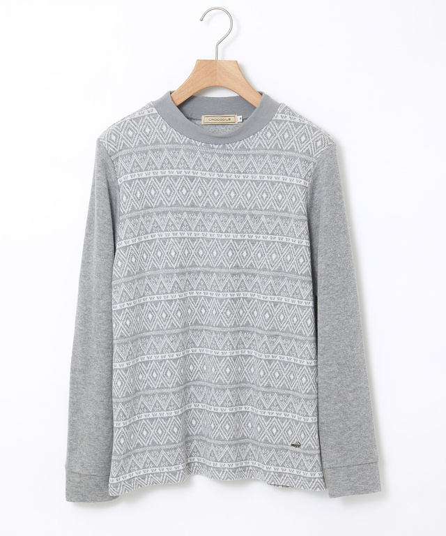 切り替え ジャカード プルオーバー