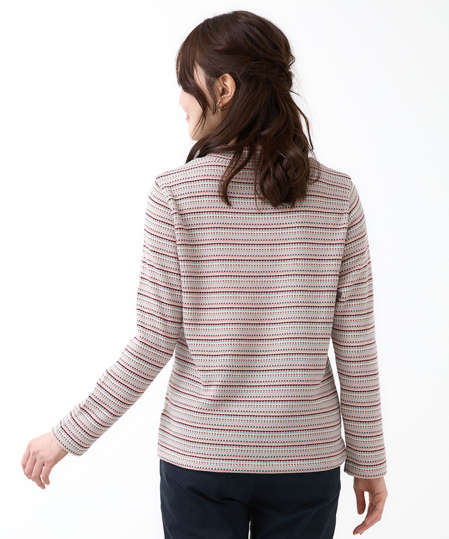 ジャカード ハイネック プルオーバー