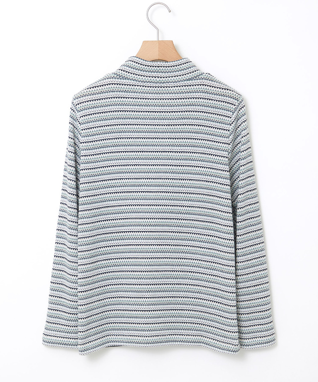 ジャカード ハイネック プルオーバー