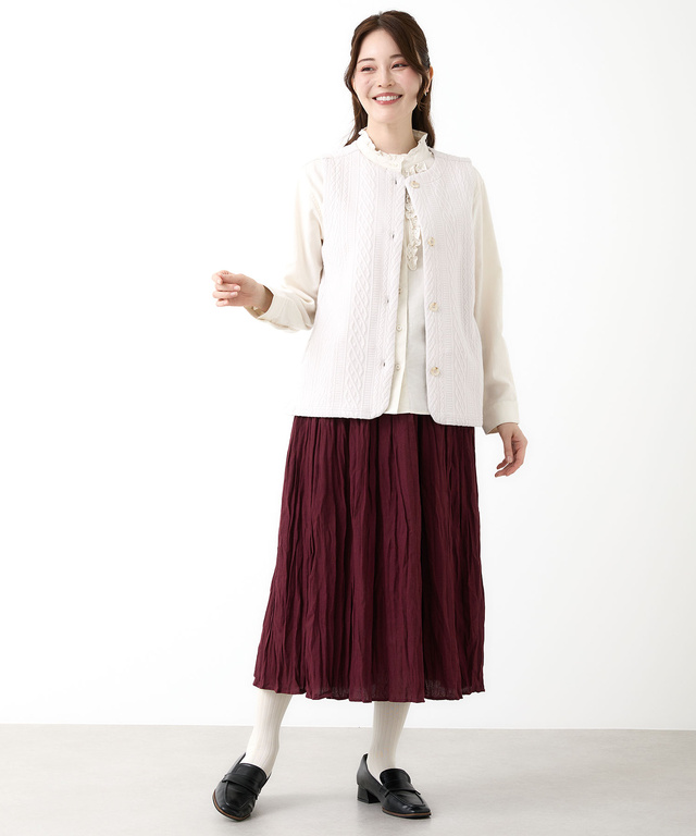 ジャカード カット ベスト