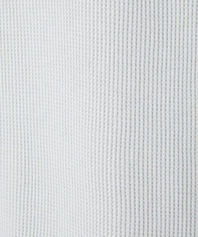 ワッフル生地 長袖カットソー