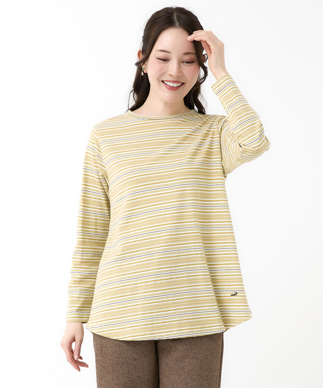 マルチボーダー プルオーバー  カットソー