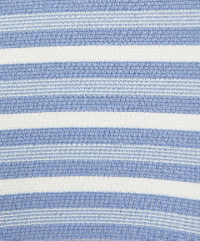 スクエアネック ボーダー プルオーバー　