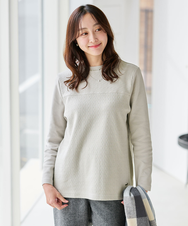 ジャカード 切り替え カットソー