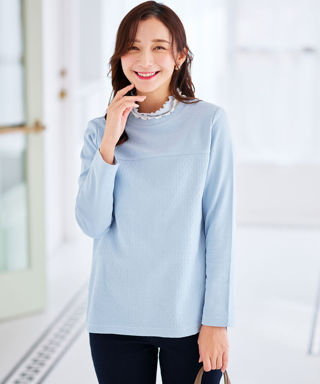 ジャカード 切り替え カットソー