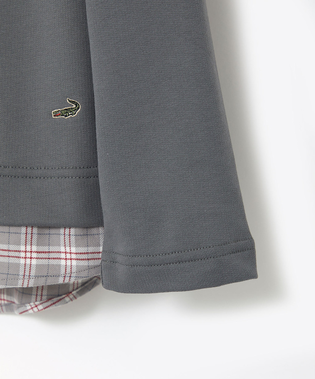 布帛 ドッキング プルオーバー