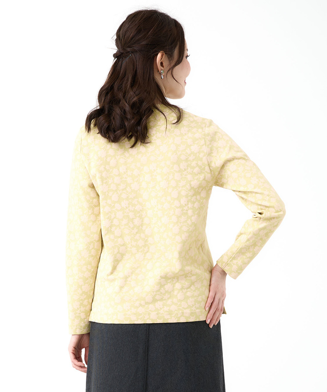 総柄プリント スムース カットソー