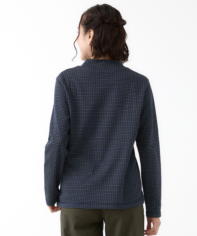 接結 ハイネック カットソー