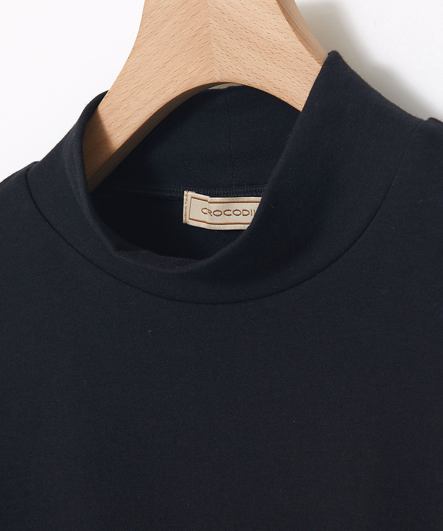 スムース ハイネック カットソー