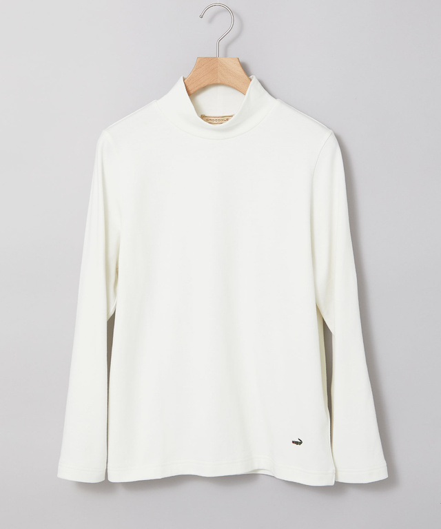 スムース ハイネック カットソー