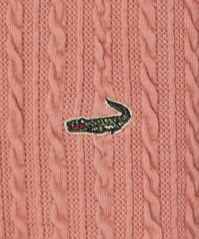 ケーブル柄 ハイネック カットソー【オンラインショップ限定】