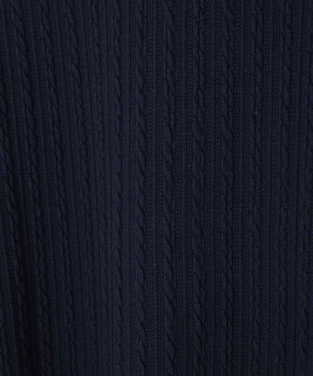 ケーブル柄 ハイネック カットソー【オンラインショップ限定】