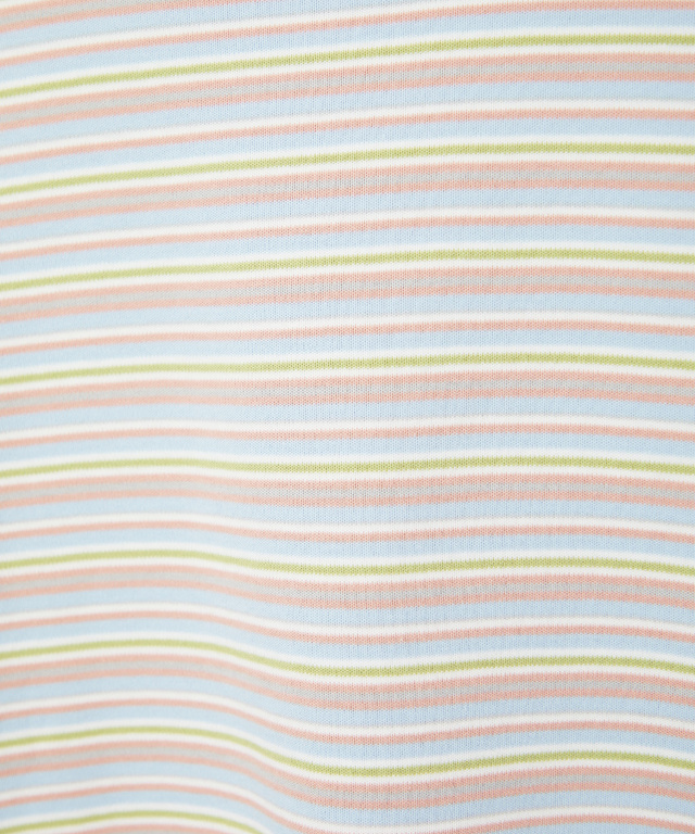 マルチボーダー スムース ハイネックカットソー