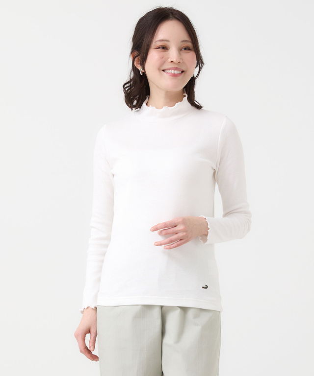 メロー ハイネック カットソー