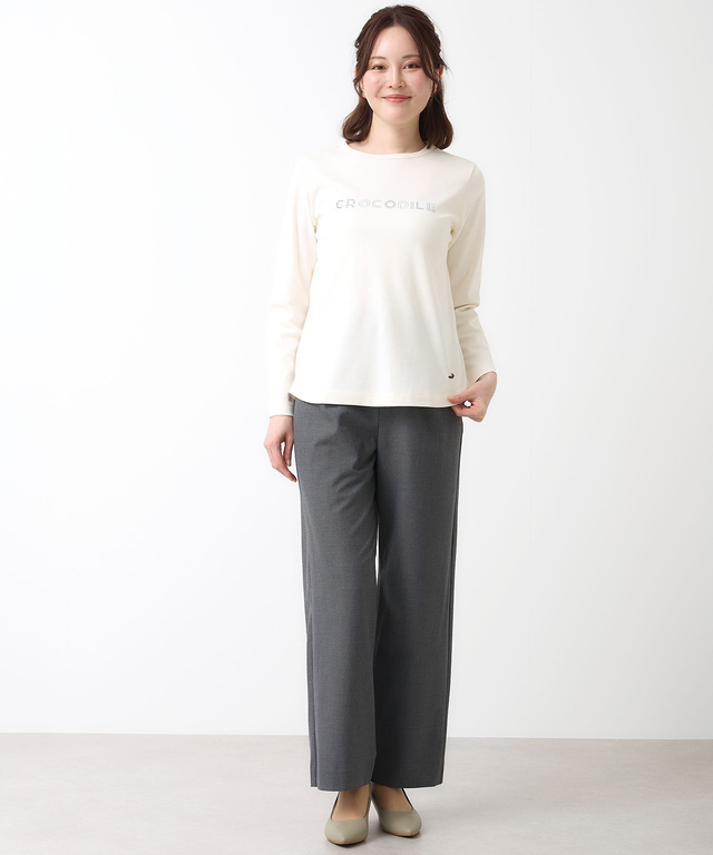 スムース ロゴプリント Tシャツ