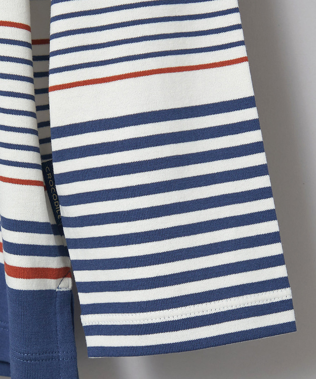 パネルボーダー 長袖 Tシャツ