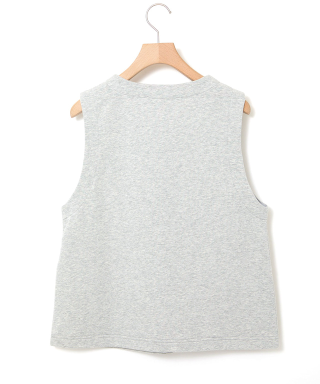 ミニ裏毛 ボタン ベスト