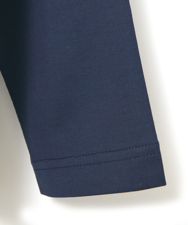 天竺 モックネック Tシャツ