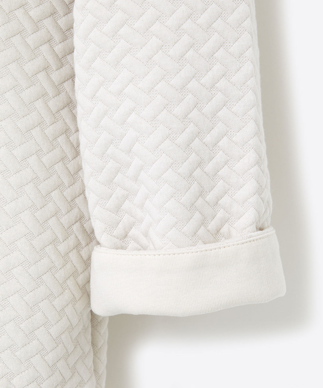 格子柄 ジャカード カーディガン