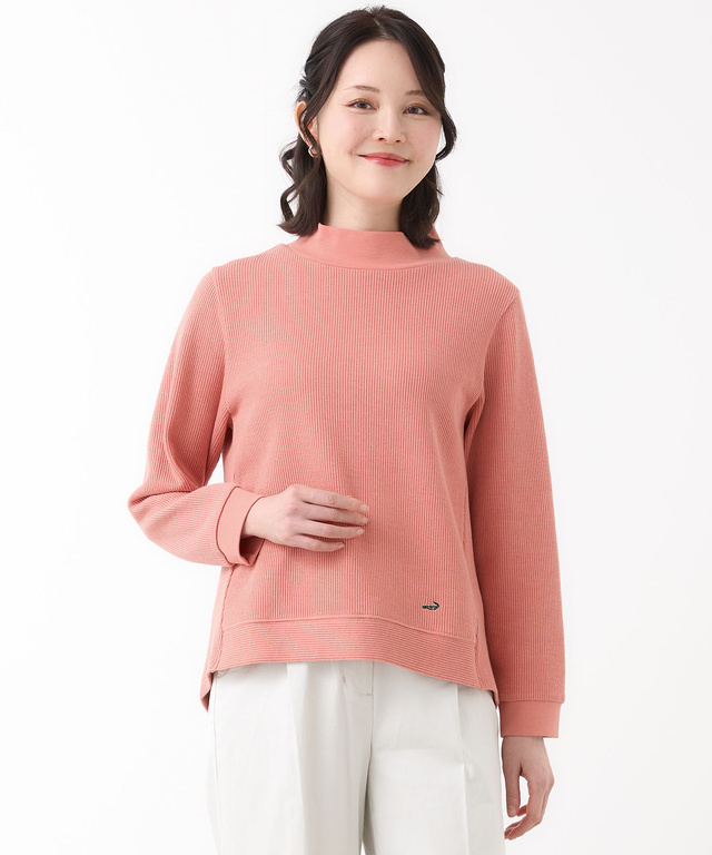 メランジリブ プルオーバー カットソー