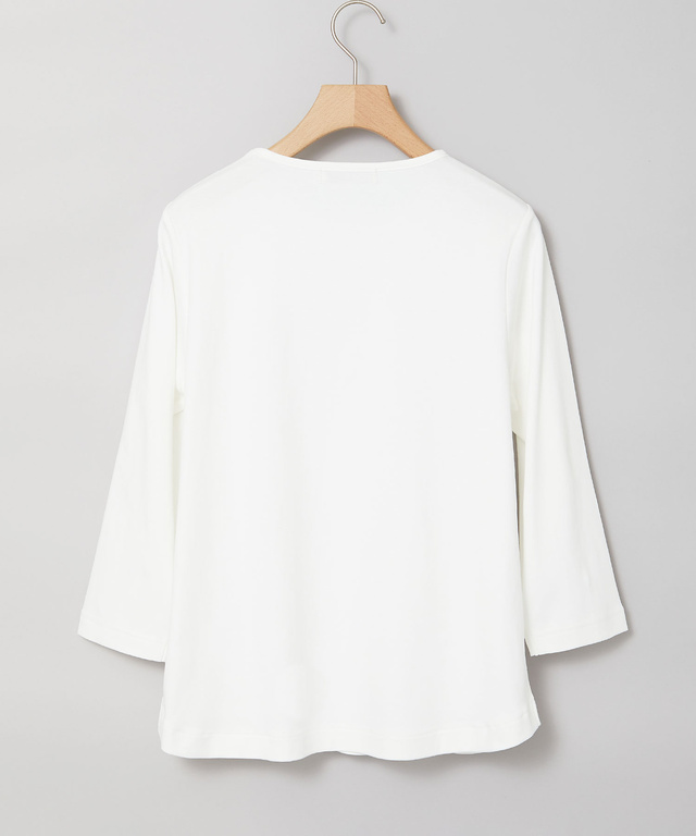 メッセージプリント 七分袖 Tシャツ