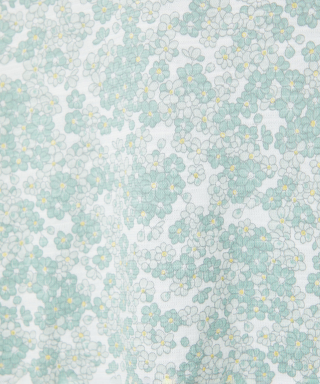 花柄プリント ハイネック プルオーバー