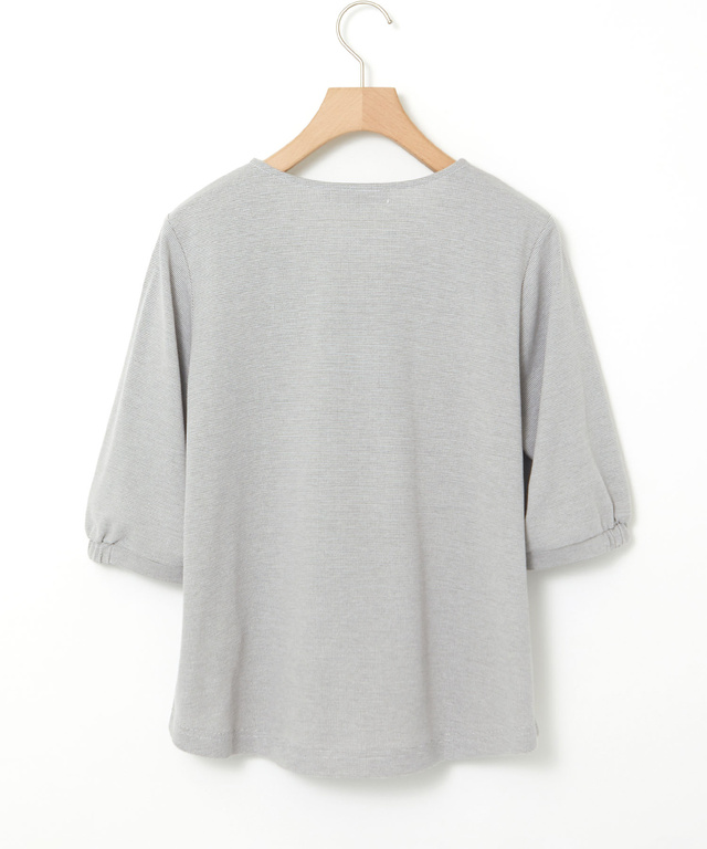 ピンボーダー パフスリーブ カットソー