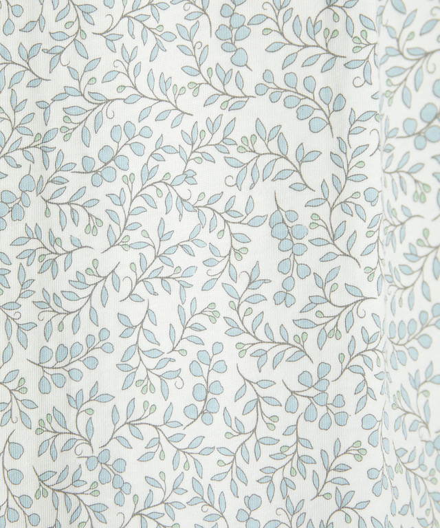 総柄プリント フリル襟 カットソー