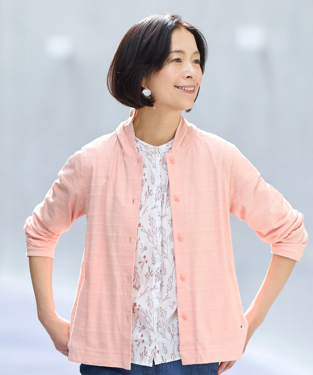 スノーコットン フード カーディガン【接触冷感】