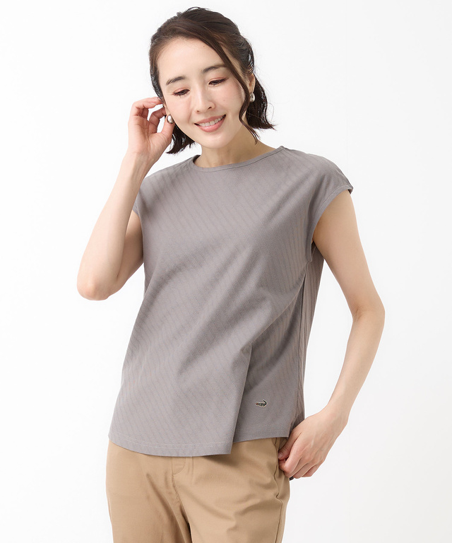 スノーコットン フレンチフリーブ カットソー【接触冷感】