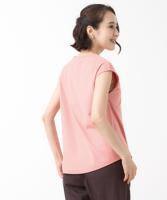 スノーコットン フレンチフリーブ カットソー【接触冷感】