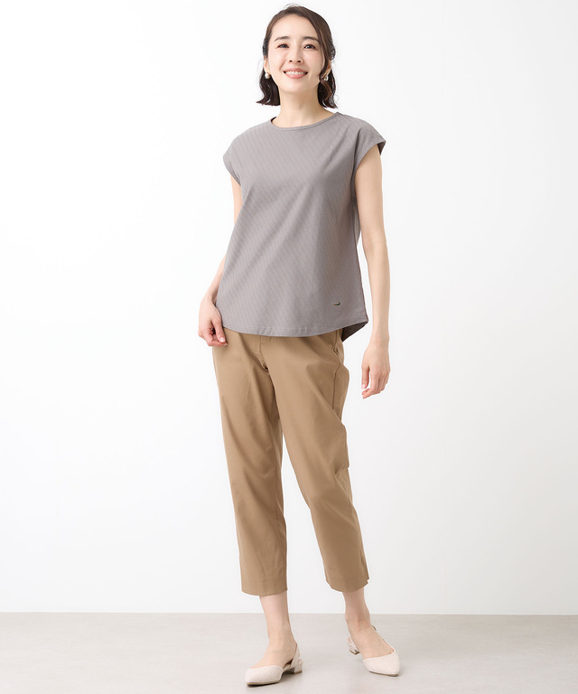 スノーコットン フレンチフリーブ カットソー【接触冷感】