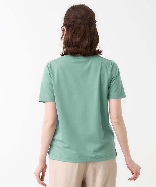 プレーティング天竺 アンカー柄 Tシャツ【UVカット】