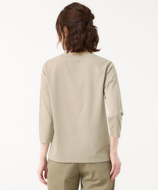 ロゴプリント 七分袖 Tシャツ