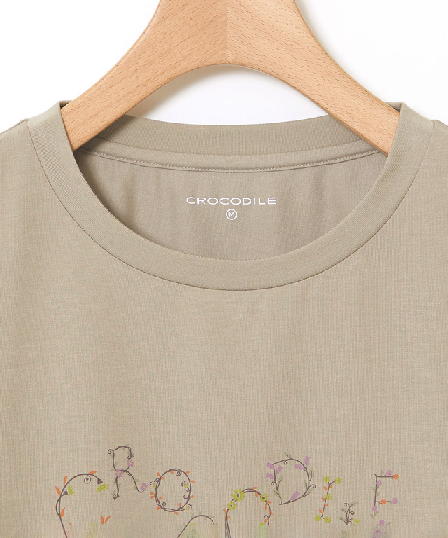ロゴプリント 七分袖 Tシャツ