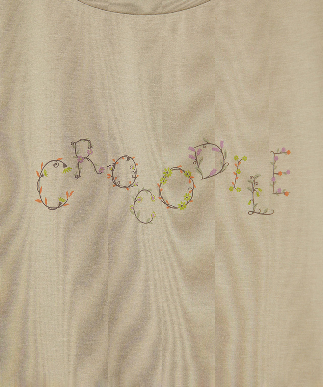 ロゴプリント 七分袖 Tシャツ