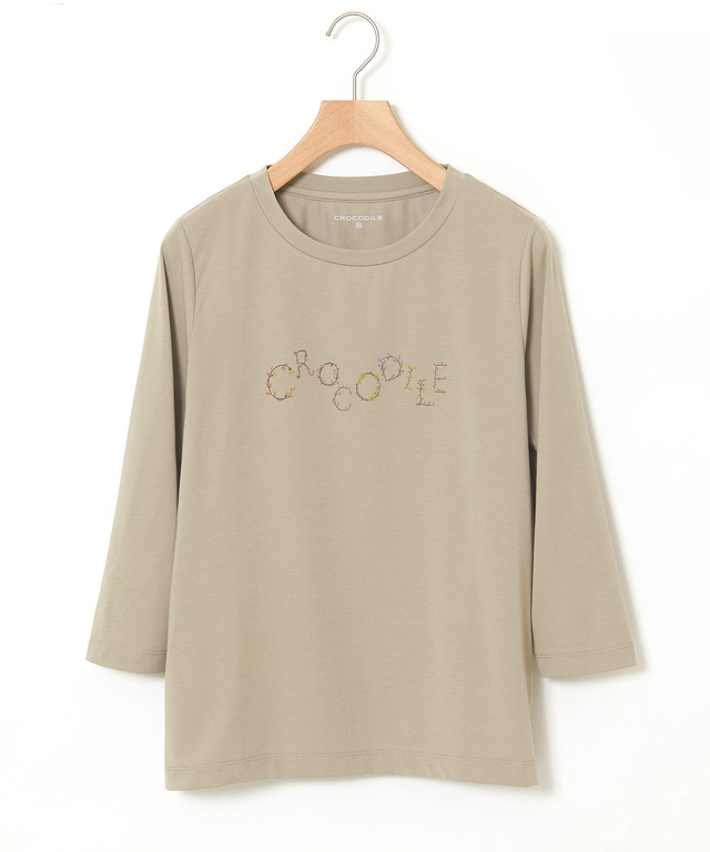 ロゴプリント 七分袖 Tシャツ