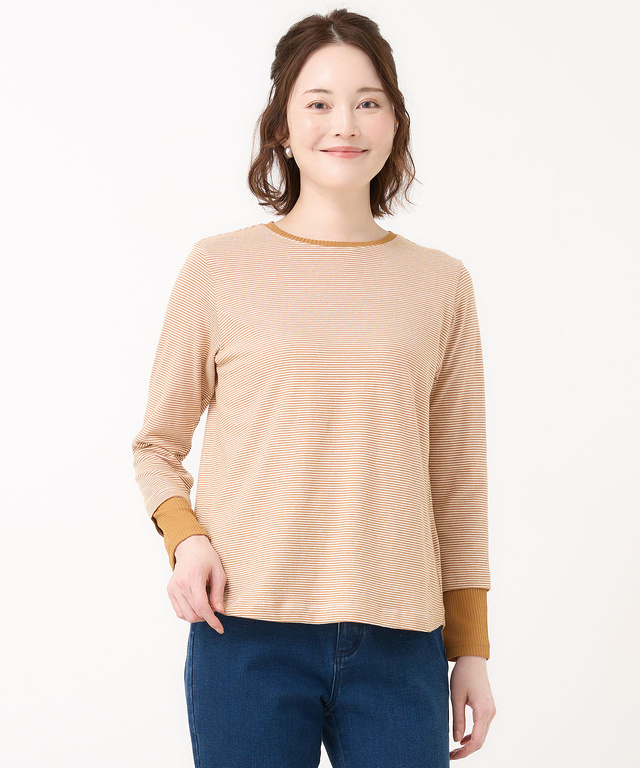 レイヤード風 長袖 Tシャツ