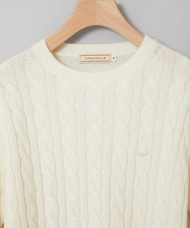 カシミヤ ケーブル プルオーバーニット【一部店舗限定】