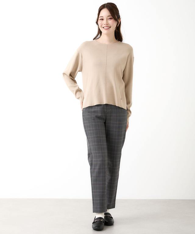 レーヨン混 プルオーバー ニット【手洗いOK】