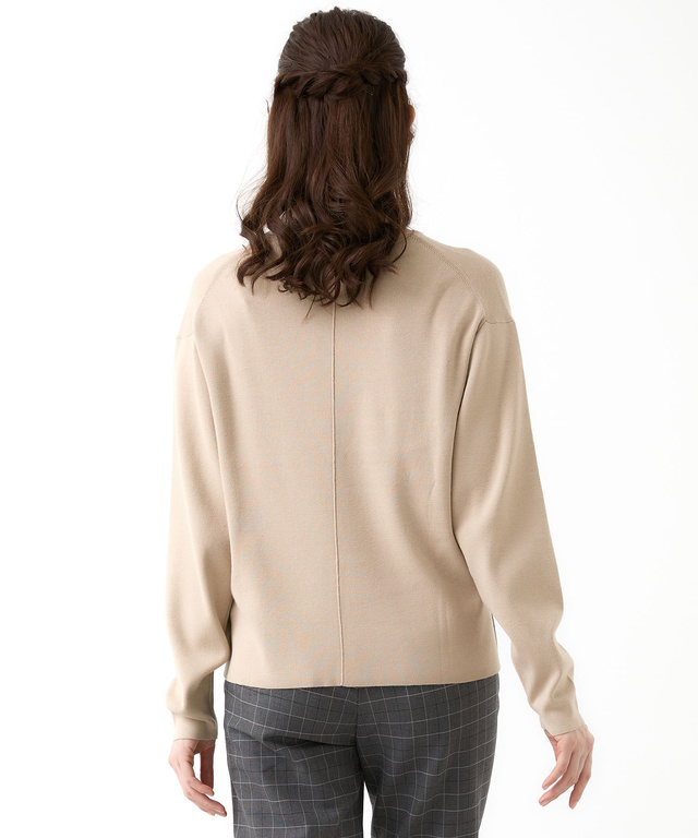 レーヨン混 プルオーバー ニット【手洗いOK】