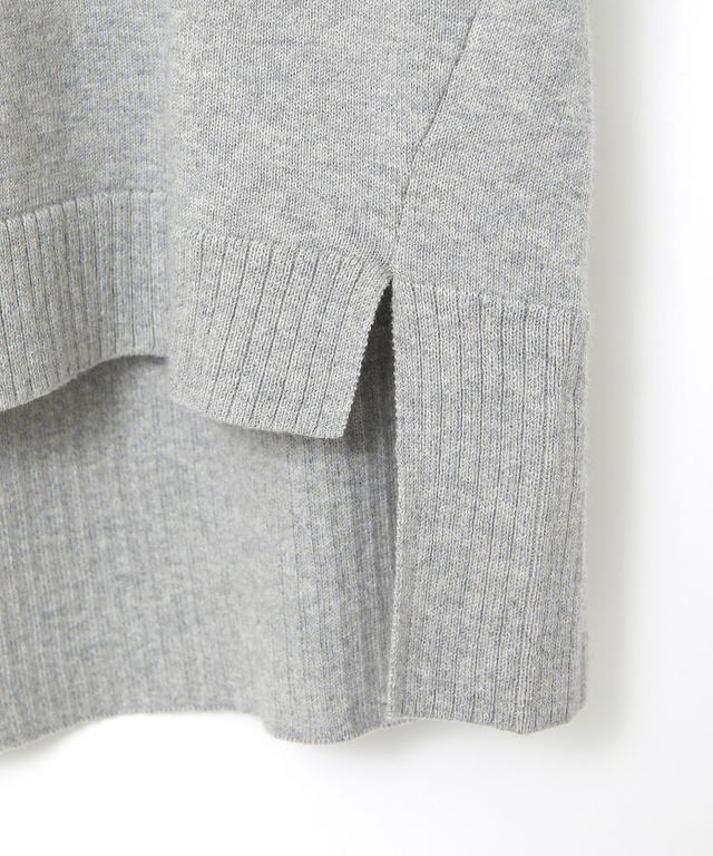 ウールブレンド スリット ニット【手洗いOK】