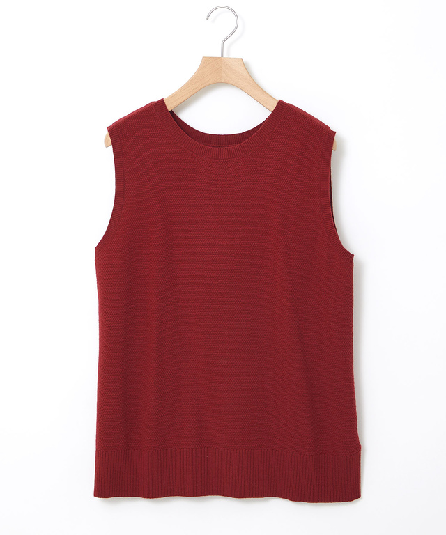 ウールブレンド 2WAY ニットベスト【手洗いOK】