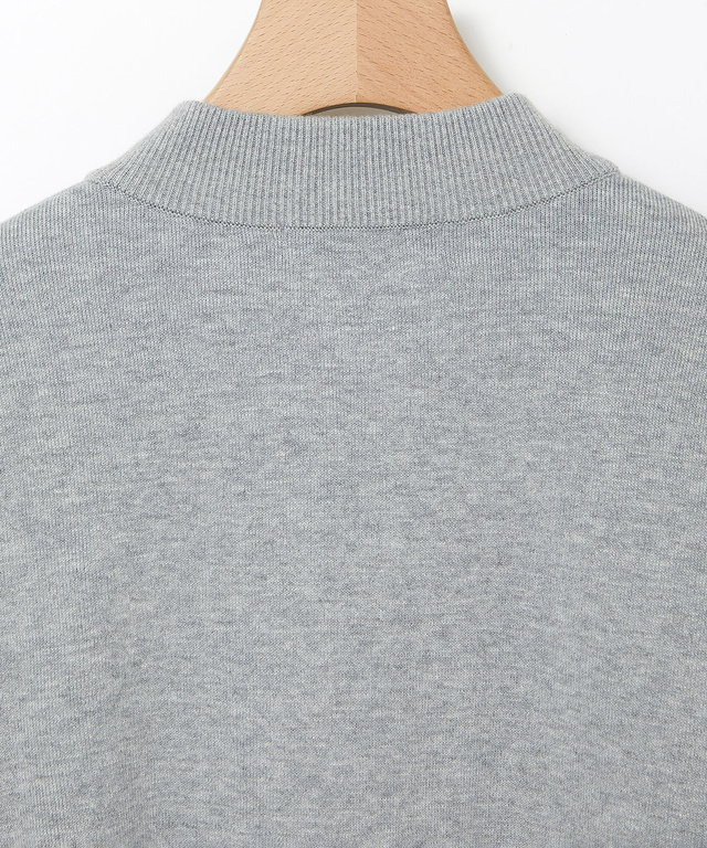 シルクブレンド ジップアップ ニット カーディガン