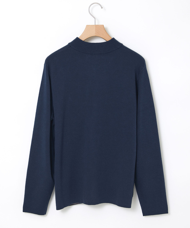 シルクブレンド ジップアップ ニット カーディガン