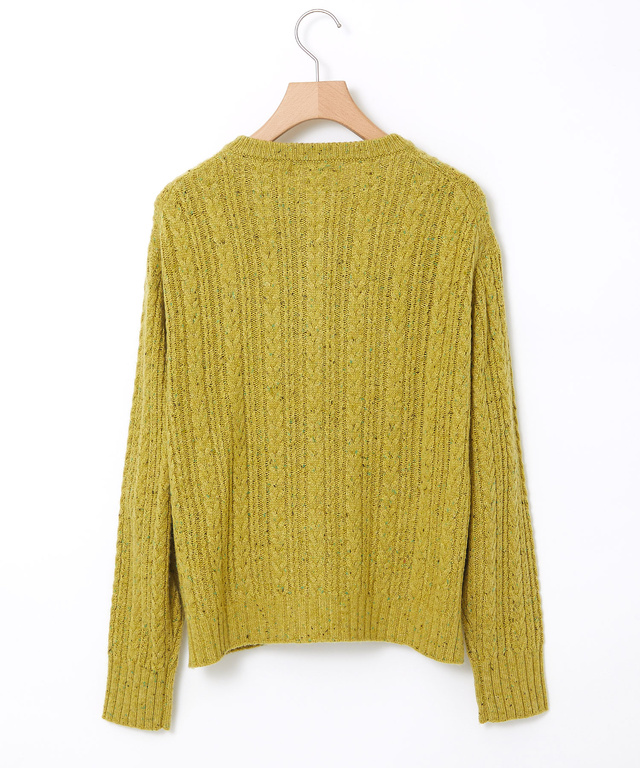 ウールブレンド ネップ ニット【手洗いOK】