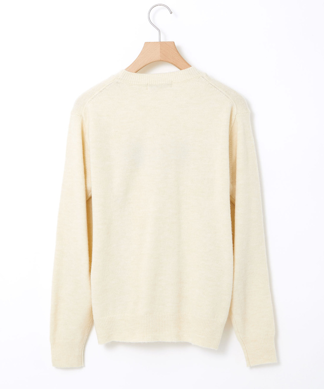 ウールブレンド アーガイル柄 ニット【手洗いOK】