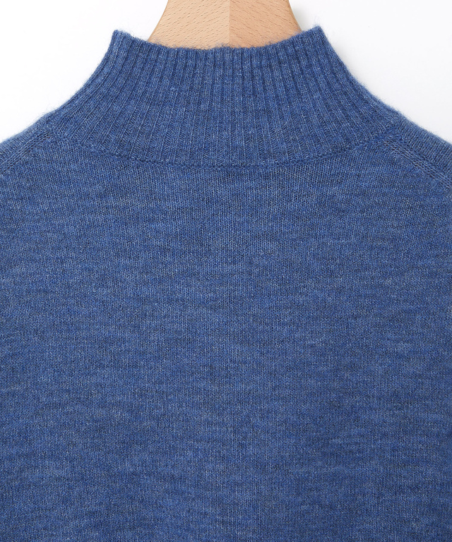 ウールブレンド タートルネック ニット【手洗いOK】